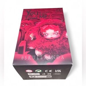 POP MART • RATTY BEAR • Skull Panda”You Found Me”Series Plush Pendant•Authentic